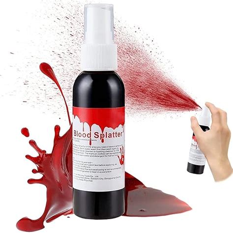 how to spray fake blood on clothes|easy shop halloween gauze blood.